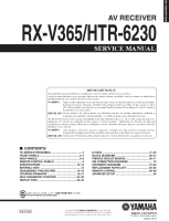 Yamaha RXV-365 - Service Manual